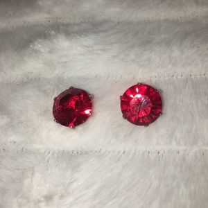 JoJo Stud Earrings - Red